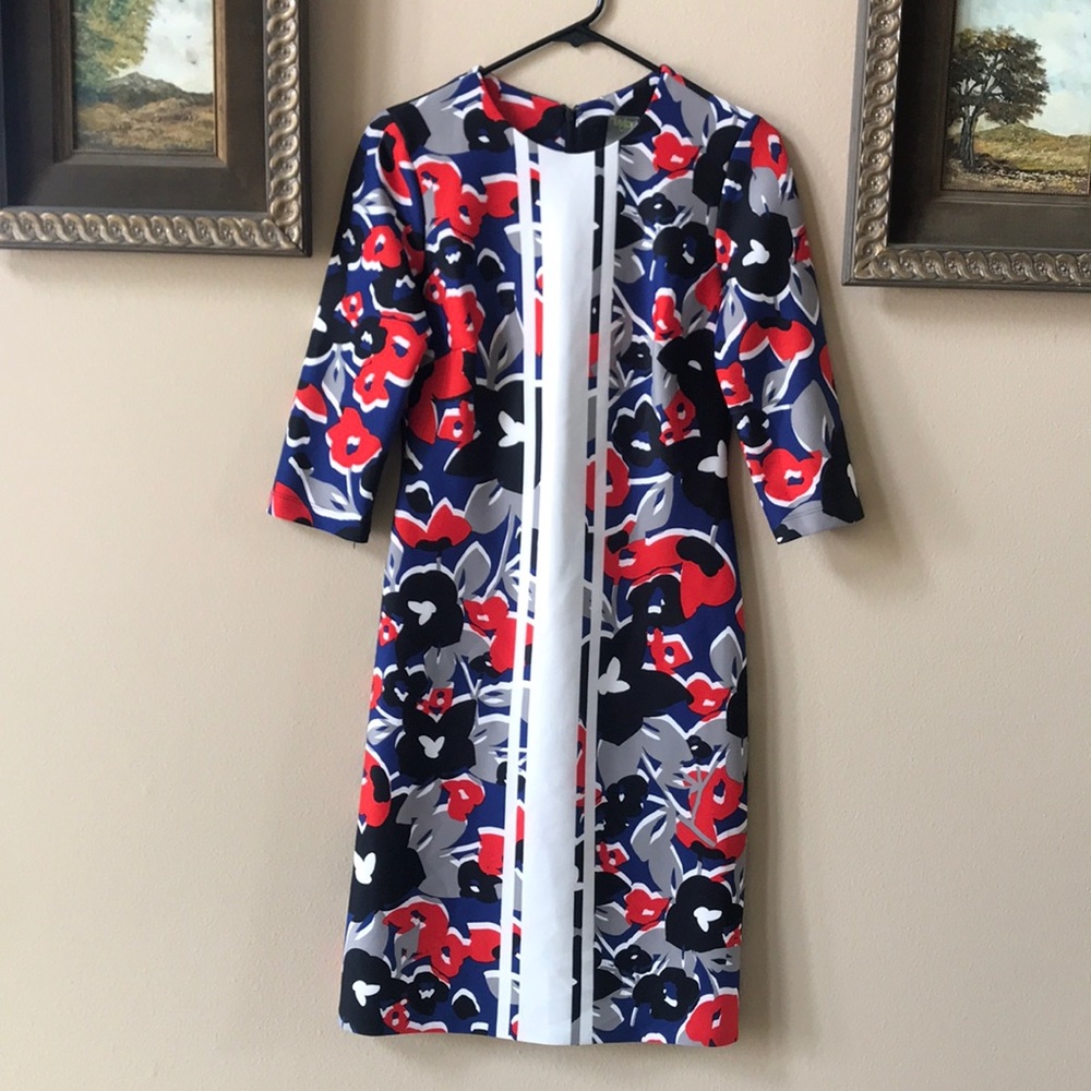 Taylor - Red White and Blue Knee-Length Dress Sz 4